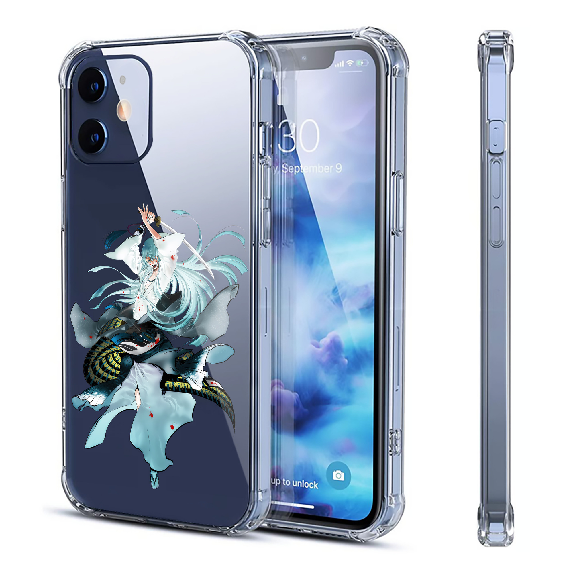 （画像用） 刀剣乱舞 Touken Ranbu 【iPhone 12シリーズ対応】透明スマホケース（クリアソフトケース）